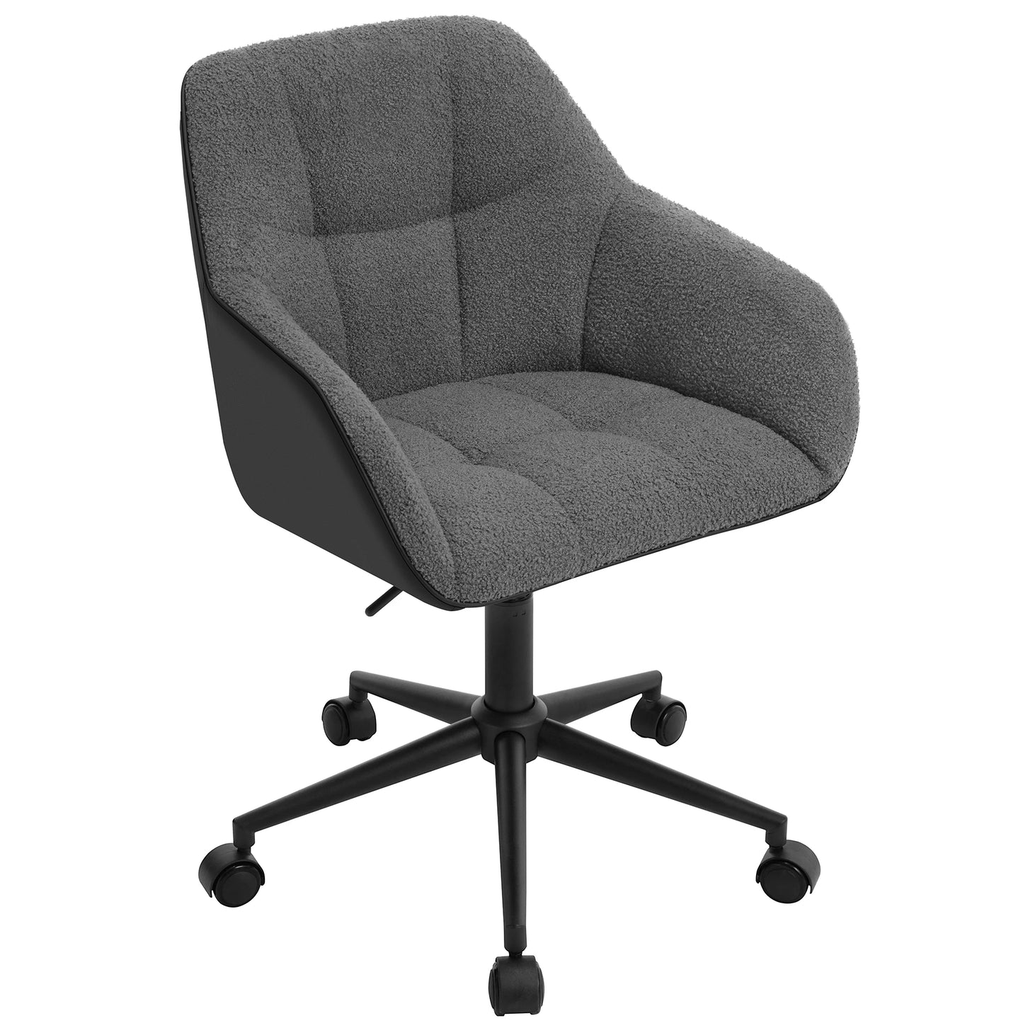 Velvet Office Chair Swivel Desk Computer Chair Height Adjustable Makeup Chair with Armrests for Bedroom Living Room