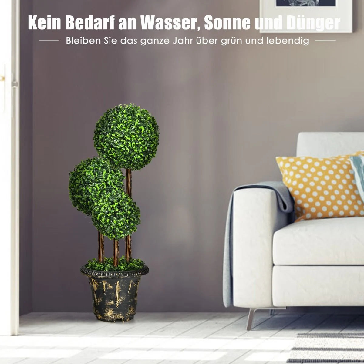 Künstlicher Baum Künstliche Grünpflanzen Kunstpflanze 30 X 30 X 91 Cm Grün