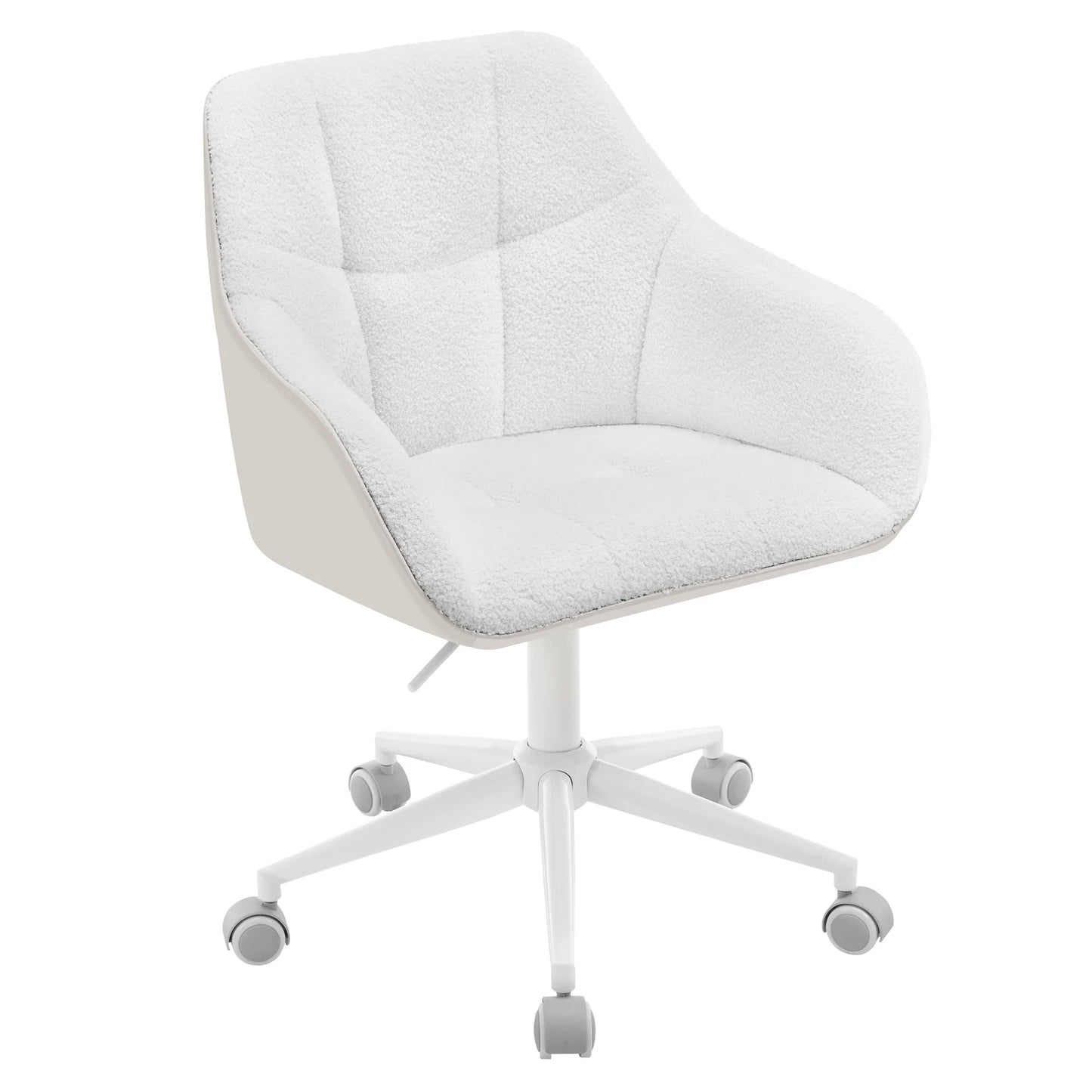 Velvet Office Chair Swivel Desk Computer Chair Height Adjustable Makeup Chair with Armrests for Bedroom Living Room