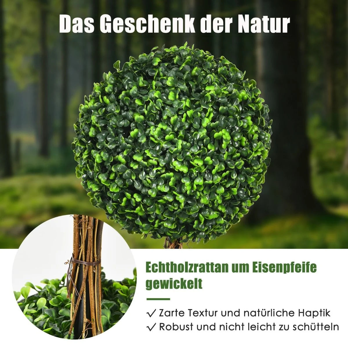 Künstlicher Baum Künstliche Grünpflanzen Kunstpflanze 30 X 30 X 91 Cm Grün