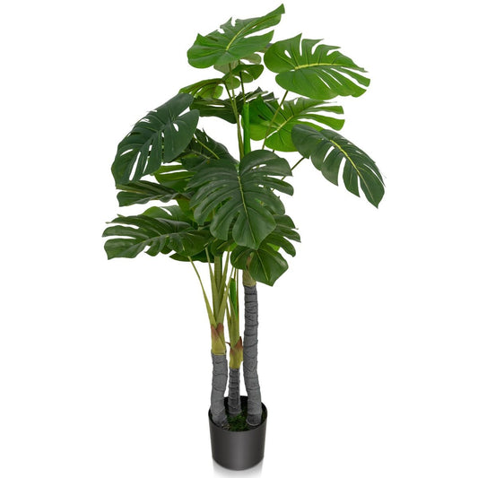 120 Cm Hoher Künstlicher Baum Unechte Monstera Deliciosa Pflanze Grün