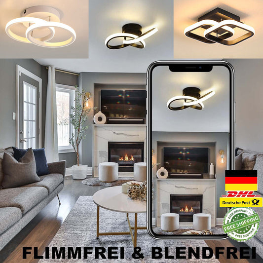 LED Deckenleuchte Dimmbar Deckenlampe Wohnzimmerlamp