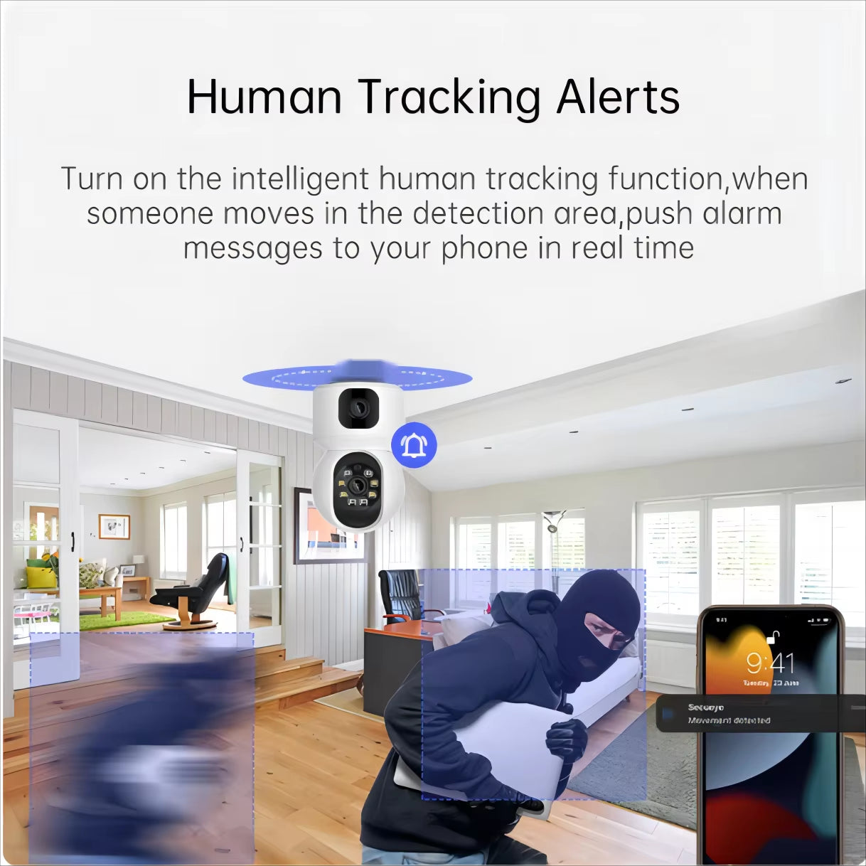 Tuya 8MP Wifi IP Camera Dual Lens Baby Monitor Color Night Vision Human Automatic Tracking Video Smart Home Surveillance Camera