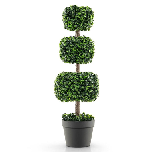75 Cm Kunstpflanze Kunstbaum Mit Topf Künstliche Dekopflanze Topfpflanze Grün